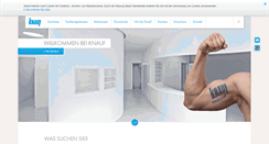 Desktop Screenshot of knauf.ch